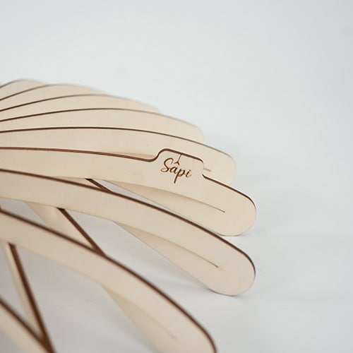 Lamelles en bois de luminaire