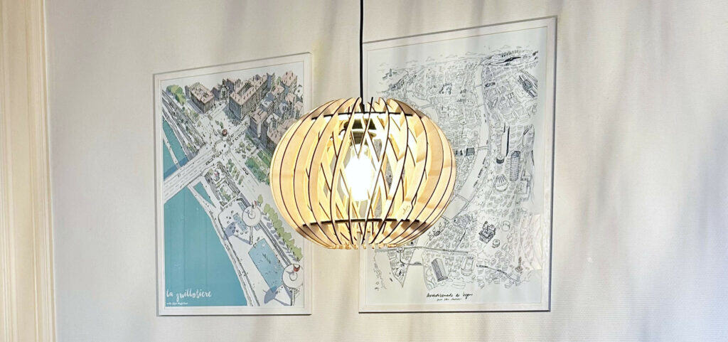 Alban Le virevoltant, suspension originale aux belles ombres