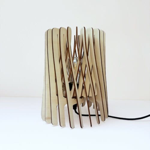 Lampe de chevet en bois