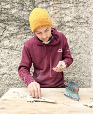 Robin dans l'atelier Sapi