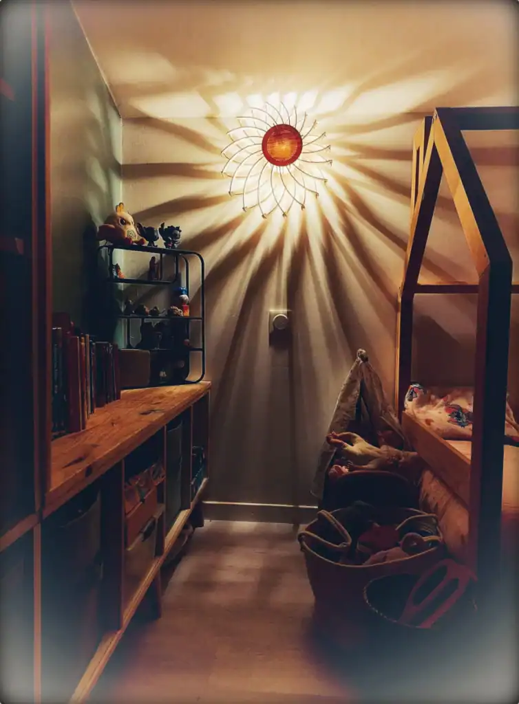 Applique design en bois pour chambre d'enfant