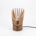Lampe à poser en bois en peuplier
